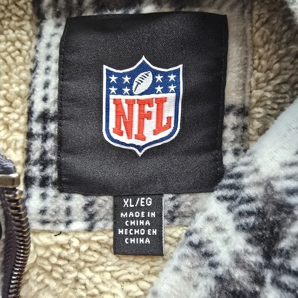 NFL Pittsburgh Steelers Kickoff Black Medium Weight Sherpa Jacket Men's Size Xl.
